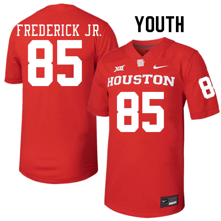 Youth #85 Traville Frederick Jr. Houston Cougars College Football Jerseys Stitched-Red